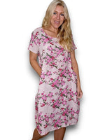 Far Away Rose Jungle Dress Baby Pink