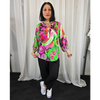 3/4 Sleeve Top Multi Bright