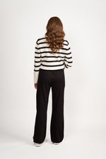 Wide Leg Pull On Pants Black