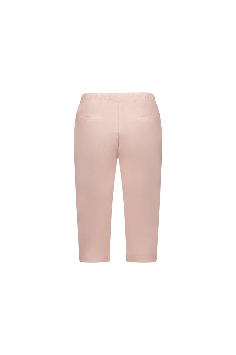 Below Knee Slim Leg Shorts Soft Pink