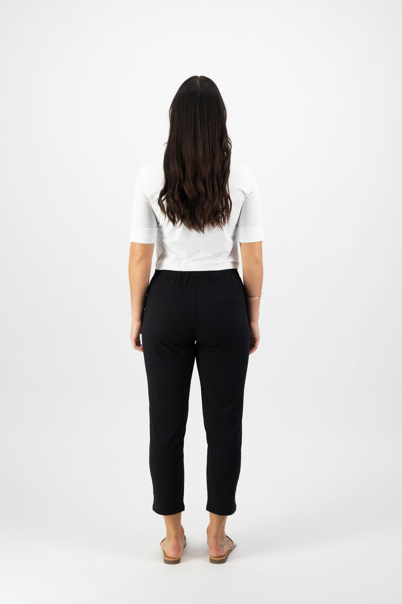 7/8 Length Skinny Leg Pants Black