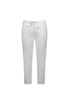 7/8 Length Skinny Leg Pants White