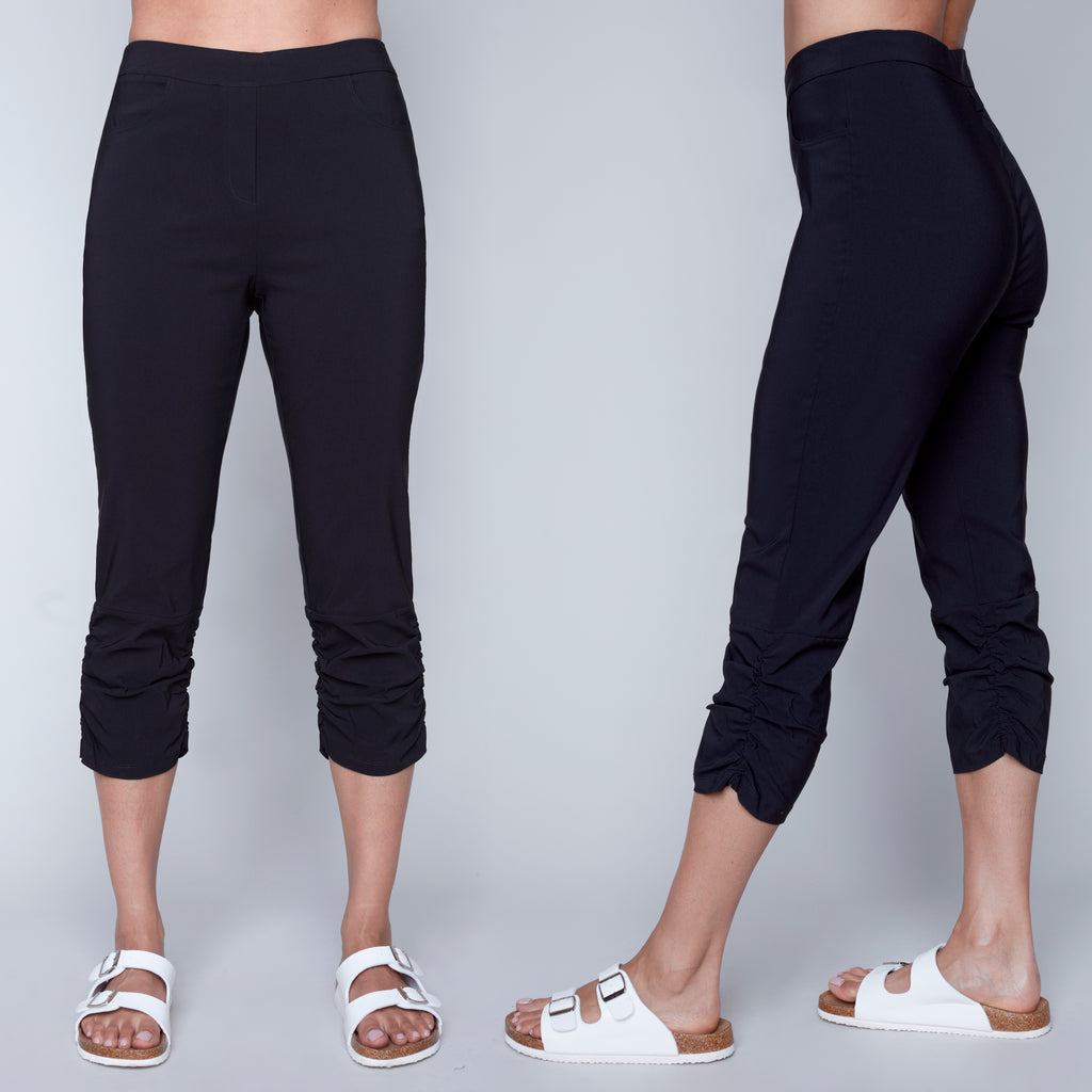 Italian Capri Pants Black