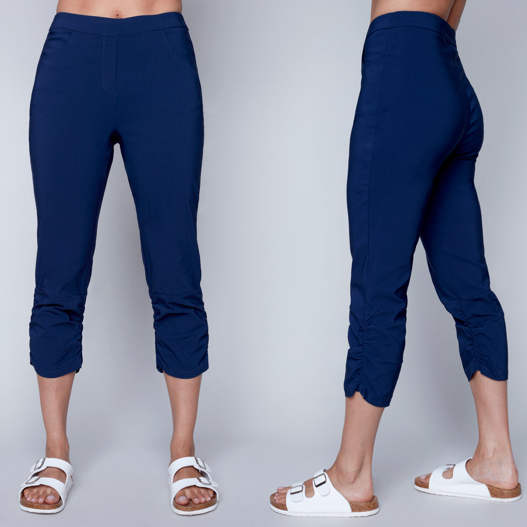 Italian Capri Pants Navy