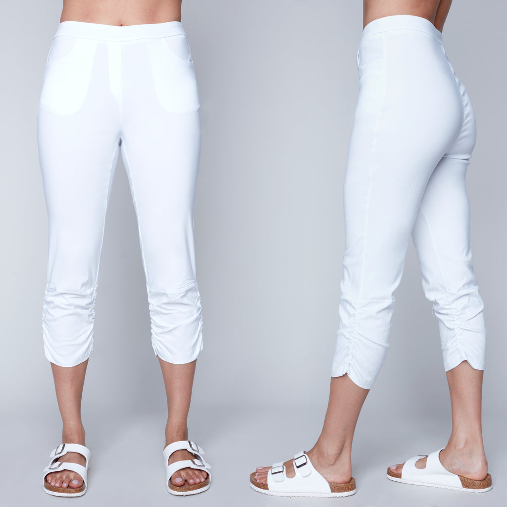 Italian Capri Pants White