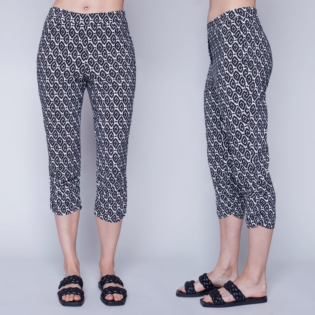 Italian Capri Patterned Pants