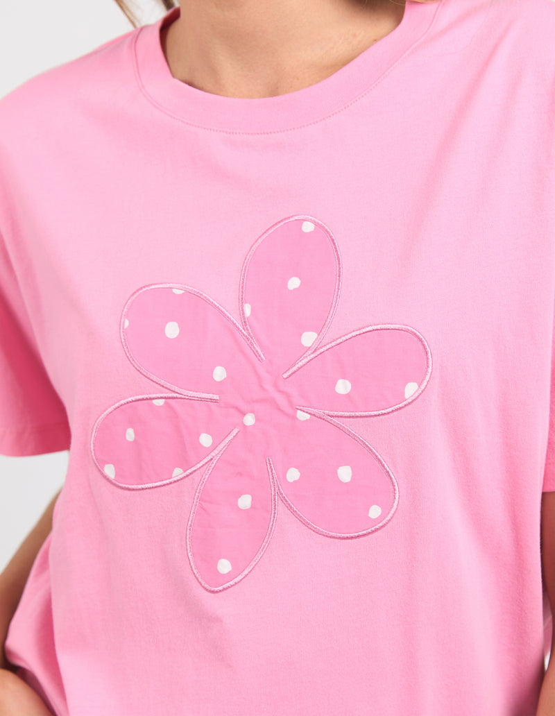 Daisy Spot Tee Strawberry Pink