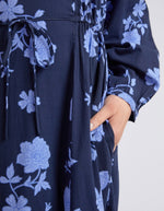 Kacey Floral Dress Navy