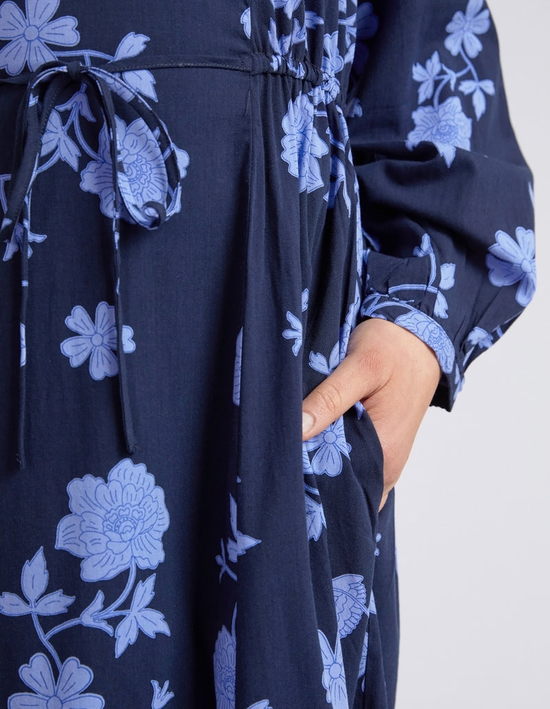 Kacey Floral Dress Navy