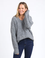 Tallulah Cable Knit Charcoal