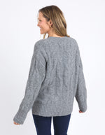 Tallulah Cable Knit Charcoal