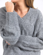 Tallulah Cable Knit Charcoal