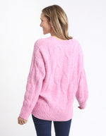 Tallulah Cable Knit Geranium