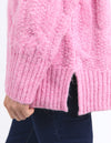 Tallulah Cable Knit Geranium