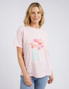 Janey Floral Tee Pink