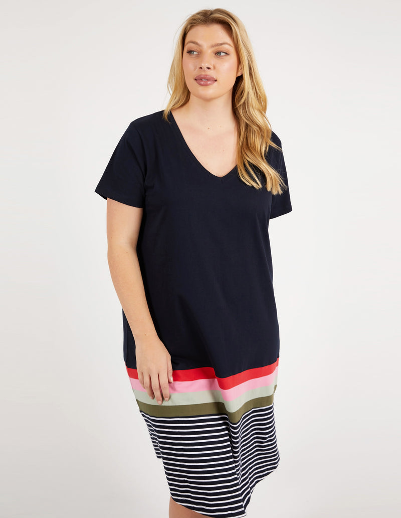 Terra Tee Dress Navy