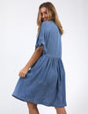 Charlie Chambray Dress Blue