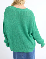 Rachele V Neck Knit Green