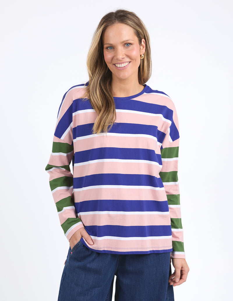 Ribbon Long Sleeve Tee Multi