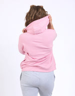 Beachy Zip Hoodie Soft Pink