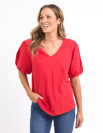 Joy Tee Bittersweet Red