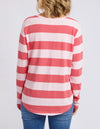 Spritz Stripe Tee Coral