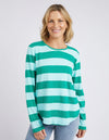 Spritz Stripe Tee Green