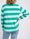 Spritz Stripe Tee Green