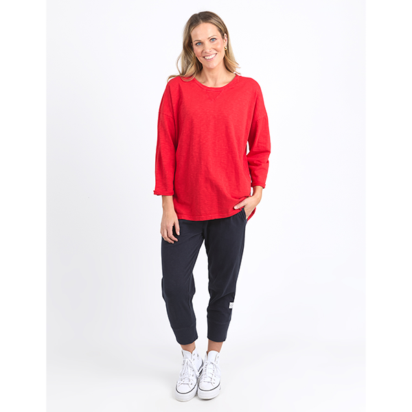 Annie 3/4 Sleeve Tee Poppy