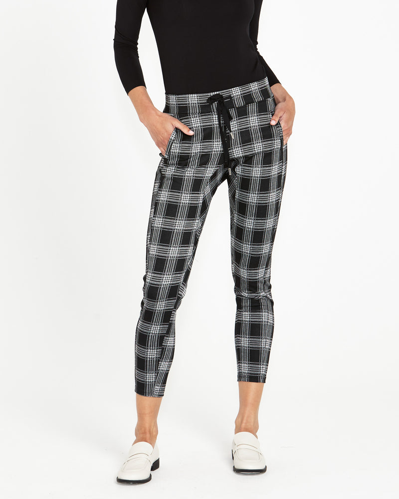 Miranda Ponte Jogger Black Check