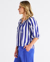 Camilla Blouse Blue Stripe