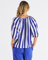 Camilla Blouse Blue Stripe