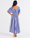 Louisa Dress Blue Stripe