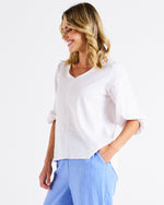 Elanora Linen Blouse White