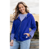 Beachy Zip Hoodie Deep Blue