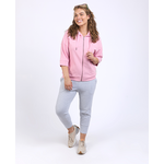 Beachy Zip Hoodie Soft Pink