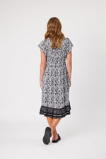 Valencia Dress Black/White