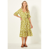 Carmen Dress Lime Print