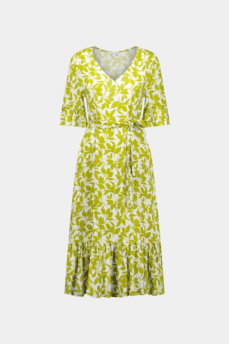 Carmen Dress Lime Print