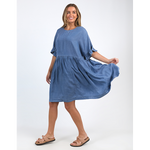 Charlie Chambray Dress Blue