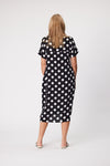 Heidi Spot Dress Black