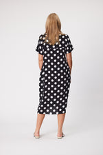 Heidi Spot Dress Black