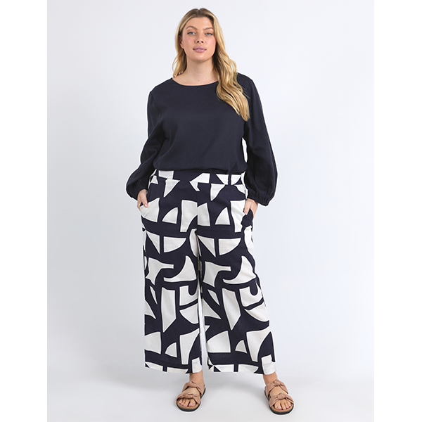 Dali Abstract Pants Midnight