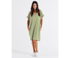 Elise V Neck Rib Dress Avocado