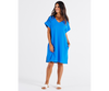 Elise V Neck Rib Dress Powder Blue