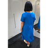 S/S Half Circle Dress Bright Blue