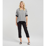 Havana Top Black Plaid