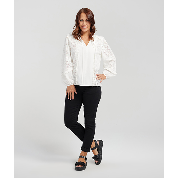 Hazel Blouse White