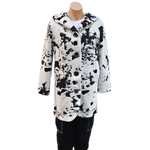 Hooded Coat White/Black