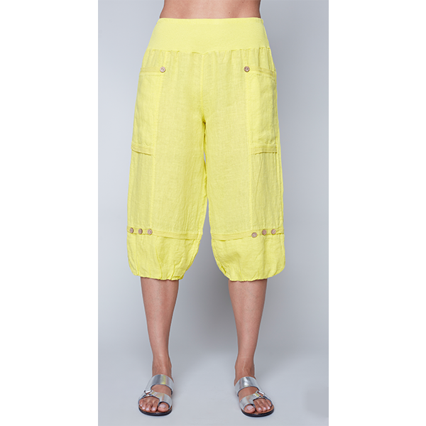 Italian Capri Pants Yellow